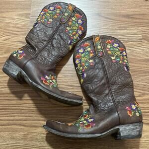 Vintage old gringo leather floral sora boots- size 10b